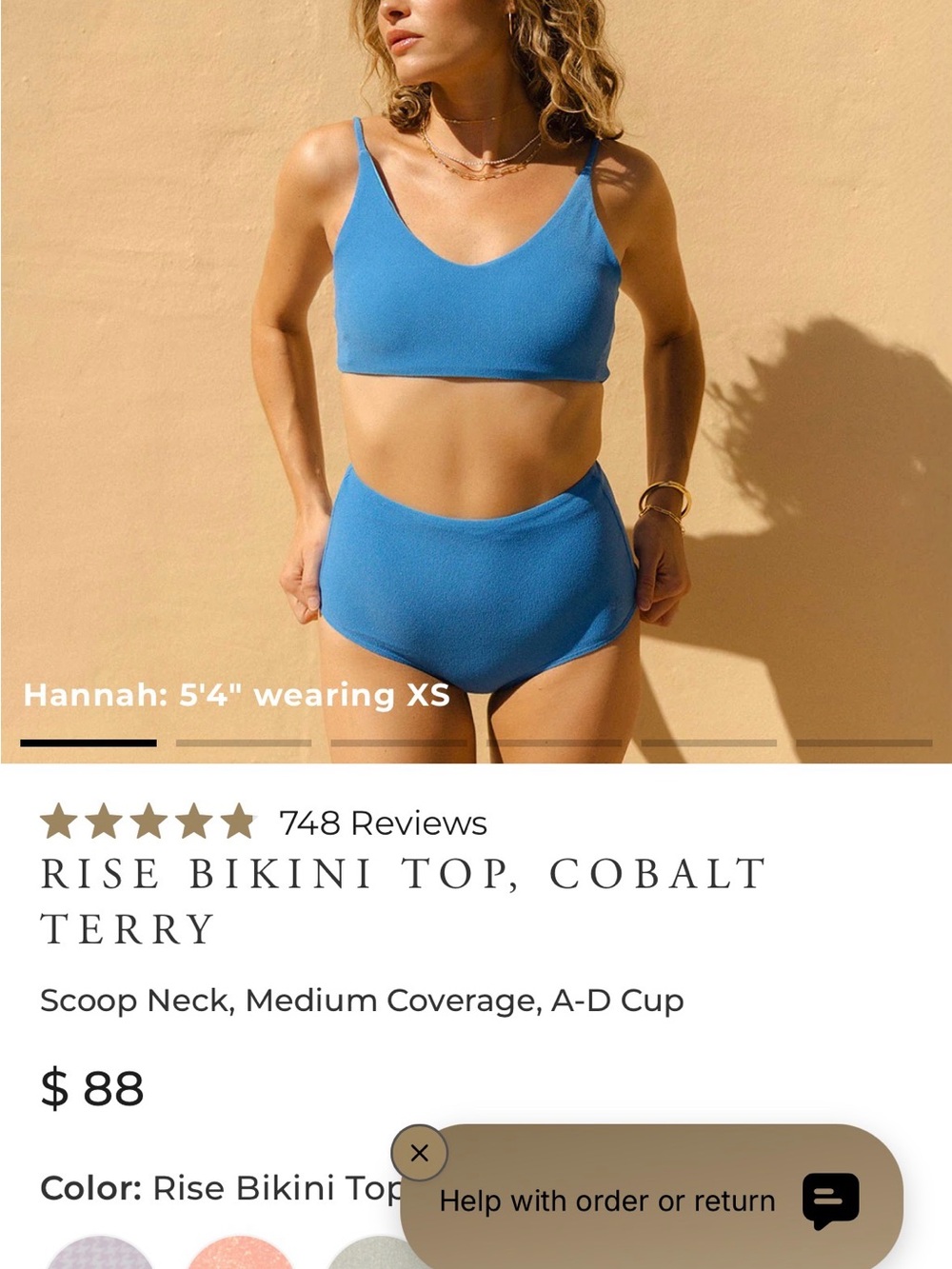 Albion Cobalt Blue Bikini Set
